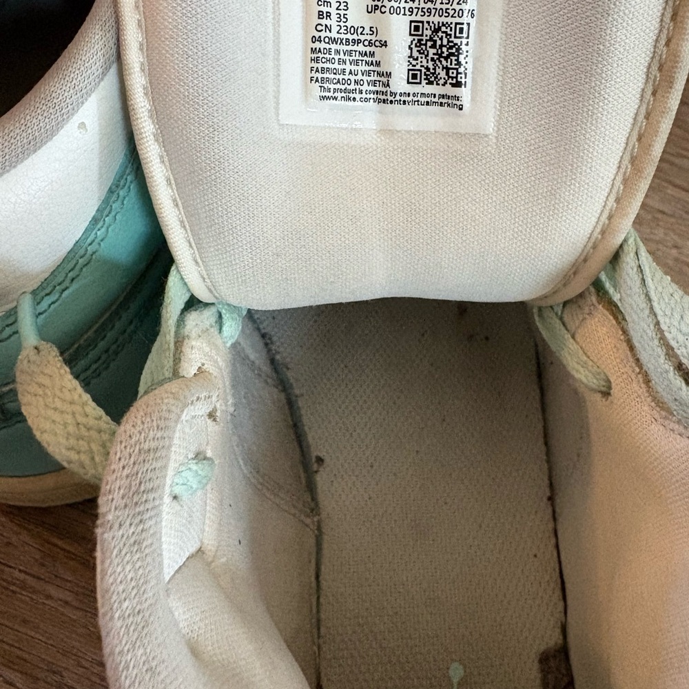 Air Jordan Sneakers - Aqua and White - Picture 6 of 8